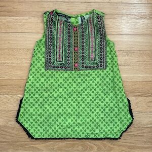SAPPHIRE KIDS EUC Colorful Embroidered Geometric Print Bohemian Tunic Dress